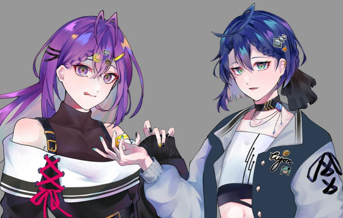 曲繪 | 雙人精緻半身